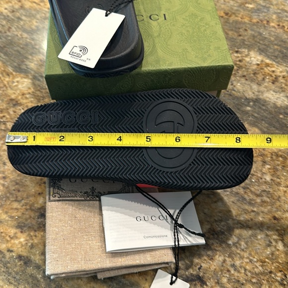 NWT Gucci children Black red and green slides sue 32 - Picture 5 of 5
